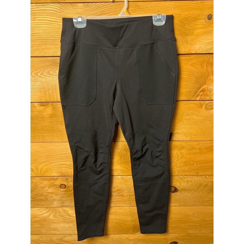 Carhartt Black Fitted Work Utility Leggings Pants Womens Medium Carpenter durabl